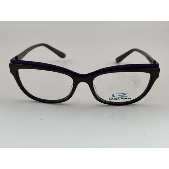 LINEA ROMA - CLASS 353 C.3 51-16-135 Black & Purple Glasses Frames - Picture 2 of 8